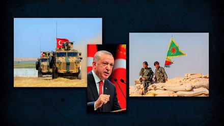 Die türkische Armee soll nach Erdogans Drohung tiefer in Syriens Kurdenregion eindringen.
