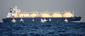 Ein LNG-Tankschiff