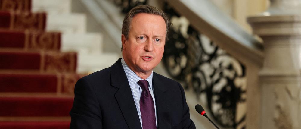 Der britische Außenminister David Cameron erwägt die Anerkennung eines palästinensischen Staates. 