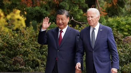 Chinas Staats- und Parteichef Xi Jinping und US-Präsident Joe Biden am Rande des Apec-Gipfels in San Francisco.