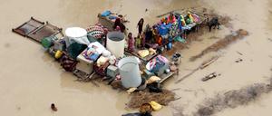 Überflutungen in Pakistan im Jahr 2022 hingen wahrscheinlich mit dem Klimaphänomen La Niña zusammen. 