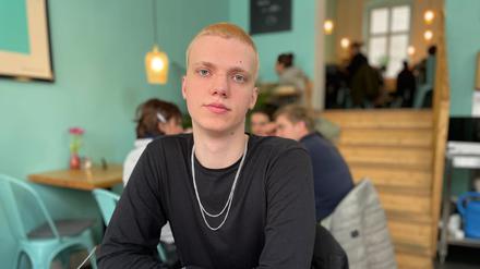 FU-Student Rostyslav Nepomniashchykh, der 2022 aus Mariupol nach Berlin floh.