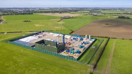 Ein britisches Fracking-Feld. Sieht es so bald in Deutschland aus?