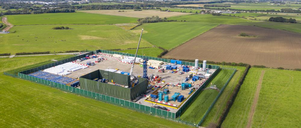 Ein britisches Fracking-Feld. Sieht es so bald in Deutschland aus?