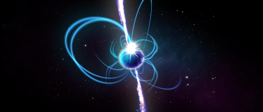 Die Radiowellen kommen wohl von einem Magnetar. Magnetare sind unglaublich magnetische Neutronensterne, die Radioemissionen erzeugen. Wie sie genau aussehen, wissen Forscher nicht.