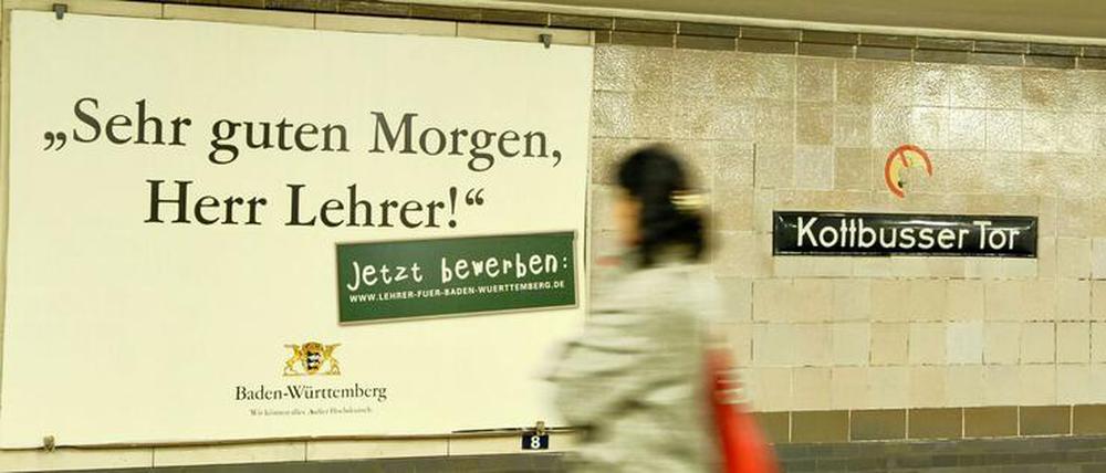 Eine vom vielen Kampagnen, mit denen Bundesländer Berliner Lehrer abwarben. 