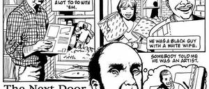 Unbekannter Nachbar. Szene aus einem Strip, den Rick Veitch nach Pekars Vorgabe für das Magazin "New York" umsetzte.