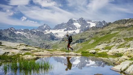 Bis zu elf Tage können Wanderer auf dem Wanderweg entlang der Cottischen Alpen unterwegs sein. 