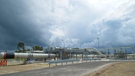 Die Anlandestation für die Nord Stream 2-Pipeline in Lubmin
