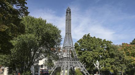 Eine Nachbildung des Eiffelturms in Berlin-Wedding.