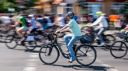 Immer wieder demonstrieren Fahrradfahrer für mehr Rechte im Straßenverkehr. Wie hier vor kurzem in Berlin-Pankow.