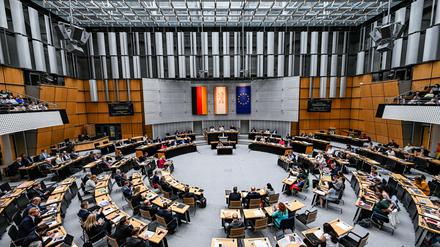 Plenarsitzung im Berliner Abgeordnetenhaus. 