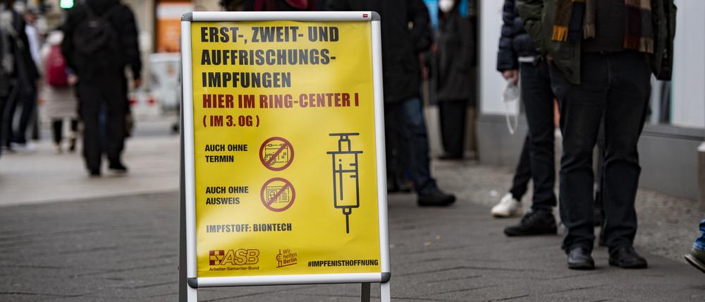 Mit dem Ring-Center ging in Friedrichshain am Freitag eine neue Impfstelle in Betrieb.