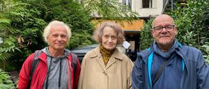 Rainer Kasten, Inge Kunze, Klaus Kasparek sind die letzten drei Mieter der Hasenheide 47 und wollen in ihre Wohnungen zurück.