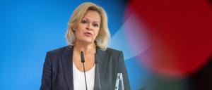 Bundesministerin des Innern und Heimat: Nancy Faeser (SPD).