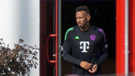 Jérôme Boateng nahm am Sonntagmorgen am Training des FC Bayern München teil.