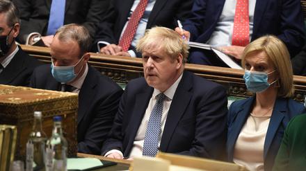 Boris Johnson, Premierminister von Großbritannien, während der wöchentlichen Sitzung der «Prime Minister's Questions» im britischen Parlament.