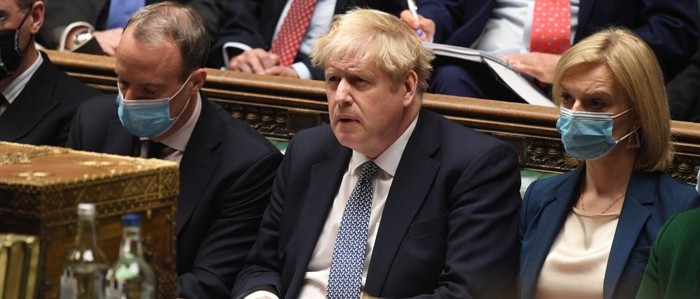 Boris Johnson, Premierminister von Großbritannien, während der wöchentlichen Sitzung der «Prime Minister's Questions» im britischen Parlament.