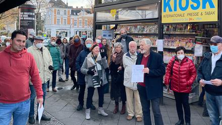 4300 Menschen in Lichterfelde setzten sich mit ihrer Unterschrift für den Erhalt des Kiosks ein.