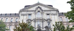 Das neubarocke Gebäude vom Kriminalgericht Moabit, aufgenommen am 30.07.2014 in Berlin.