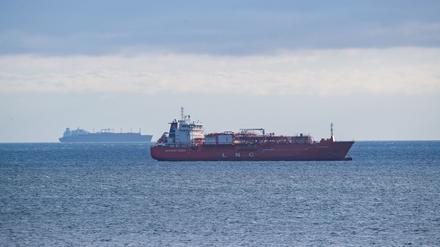 LNG-Transportschiff: Auf speziellen Tankern reist das LNG nach Europa.