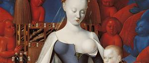 Jean Fouquets „Madonna von Melun“ im Königlichen Museum der Schönen Künste, Antwerpen.