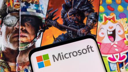 Mit dem Kauf würde Microsoft populäre Videospiele wie „Call of Duty“, „Warcraft“ und „Candy Crush“ (von links) in sein Portfolio aufnehmen.