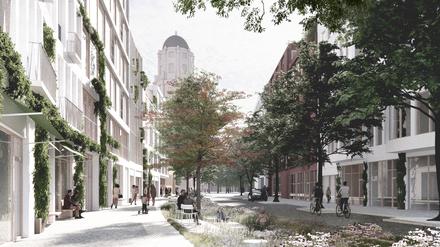 So könnte das Quartier am Molkenmarkt nach dem Entwurf aussehen, den das Kopenhagener Büro OS arkitekter gemeinsam mit den Berliner Architekten Marek Czyborra und Tom Klingbeil vorgelegt hat. 