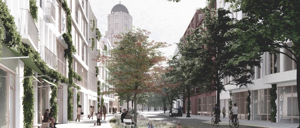 So könnte das Quartier am Molkenmarkt nach dem Entwurf aussehen, den das Kopenhagener Büro OS arkitekter gemeinsam mit den Berliner Architekten Marek Czyborra und Tom Klingbeil vorgelegt hat. 