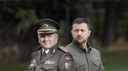 Konkurrenten: Präsident Selenskyj und der Oberbefehlshaber der ukrainischen Armee, Saluschnyj.
