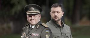 Konkurrenten: Präsident Selenskyj und der Oberbefehlshaber der ukrainischen Armee, Saluschnyj.