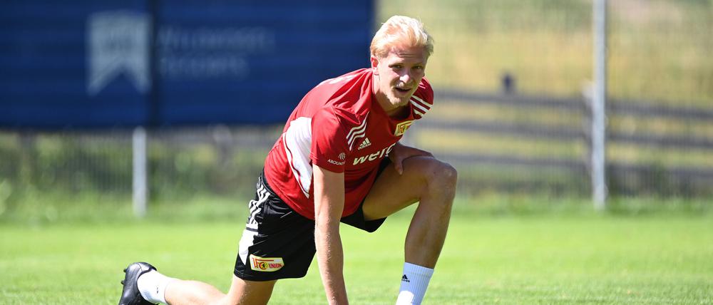 Am Dienstag trainierte Morten Thorsby im Trainingslager zum ersten Mal mit den neuen Kollegen beim 1. FC Union.