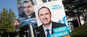 Markus Söder (CSU) und Hubert Aiwanger (Freie Wähler) wollen nach der Bayern-Wahl im Oktober zusammen weiterregieren.