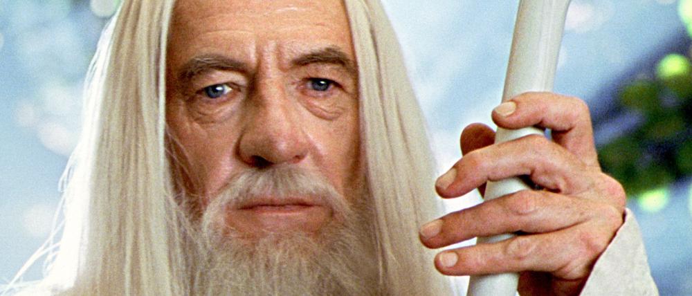 Der Zauberer Gandalf der Weiße (Ian Mc Kellen) im „Herr der Ringe“-Film.