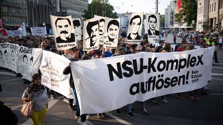 Protest nach dem Urteil im NSU-Prozess