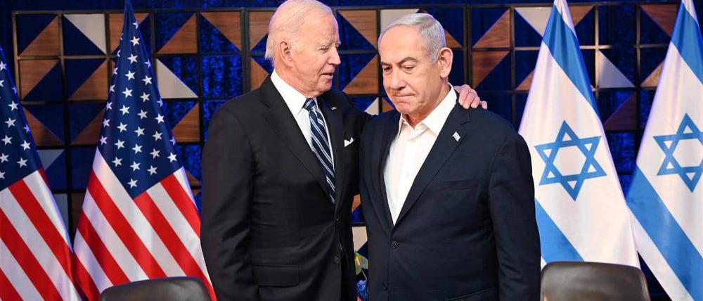 Verbündet, aber nicht einer Meinung: US-Präsident Joe Biden und Israels Premier Benjamin Netanjahu
