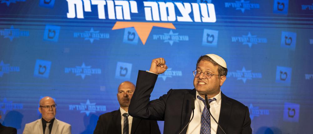 Itamar Ben-Gvir, rechtsextremer israelischer Abgeordneter und Vorsitzender der Partei „Religiöser Zionismus“
