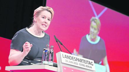 Will Regierende Bürgermeisterin bleiben: Franziska Giffey (SPD).