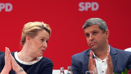 Franziska Giffey (SPD) und Raed Saleh (SPD)