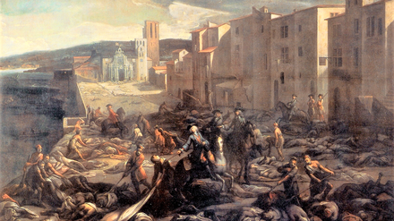 Die Ratten waren es nicht: Pest in Marseille 1720, Gemälde von Michel Serre