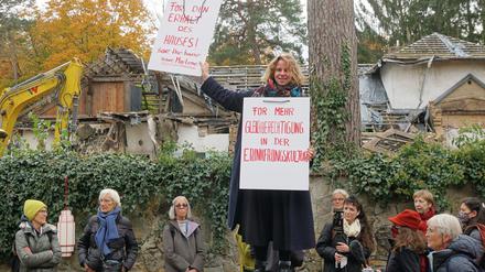 Gegen den Abriss der Poelzig-Villa protestiert eine Bürgerinitiative.
Foto: Cay Dobbberke