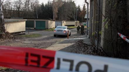 Auf dem Garagenkomplex Friedenseck in Lauchhammer wurde 2009 ein 46-jähriger Polizist getötet.