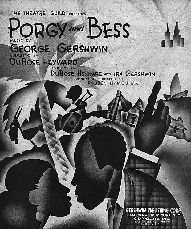 Nach dem bescheidenen Start 1935, hier ein Plakat, gilt „Porgy und Bess“ heute als große amerikanische Oper.