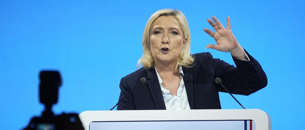 Will im dritten Anlauf Präsidentin werden: Marine Le Pen