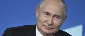 Putin in Sotchi - er hat Grund zu lächeln. 