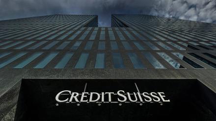 Die Credit Suisse im Hochhaus Hagenholzstraße in Zürich.