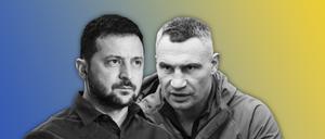 Politische Rivalen: Wolodymyr Selenskyj und Vitali Klitschko.