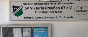 Der Sportplatz des SV Viktoria Preußen 07 e.V. in Frankfurt am Main.