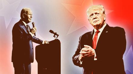 Ein mögliches Duell: Joe Biden contra Donald Trump.
