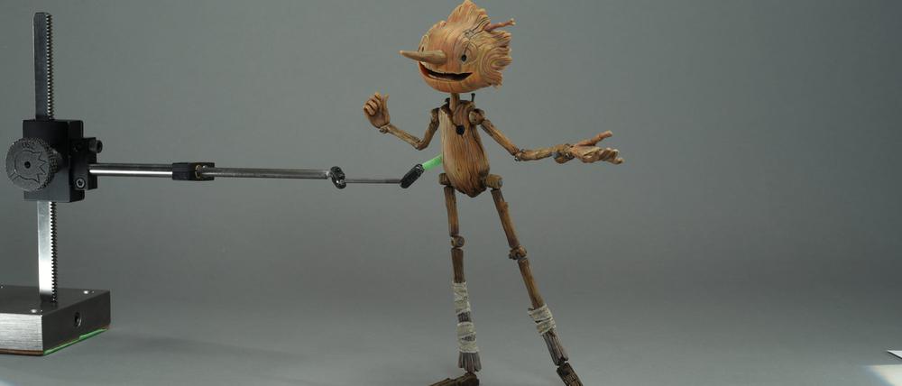 Hier wird Holz doppelt lebendig. Objekt aus del Toros New Yorker Pinocchio-Schau.
